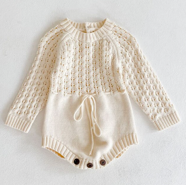 Girl Baby Knitted Hollow Waist Dress