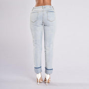 Fashion elastic jeans women leggings