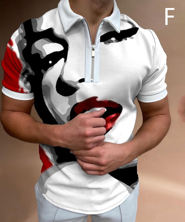 Shirts For Men Face Art