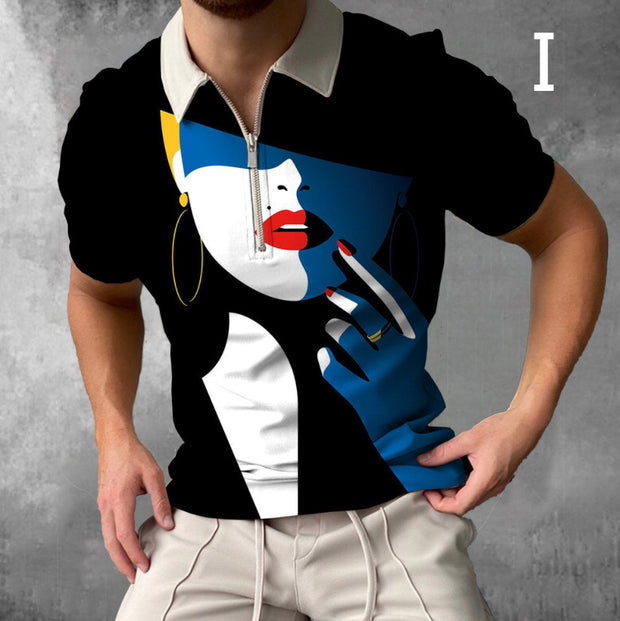 Shirts For Men Face Art