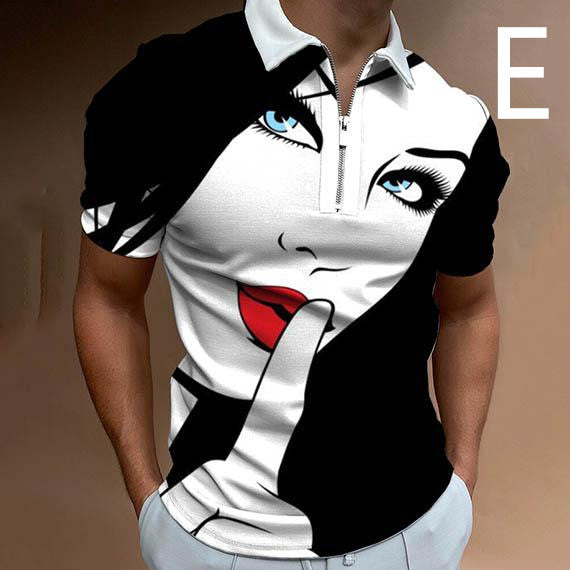 Shirts For Men Face Art